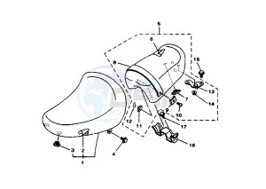 XV S VIRAGO 250 drawing SEAT MY98