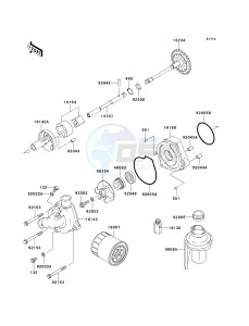 ZX 600 J [ZZR600] (J4) J4 drawing OIL PUMP_OIL FILTER