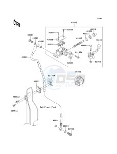 KX 450 D [KX450F] (D7F) D7F drawing FRONT MASTER CYLINDER