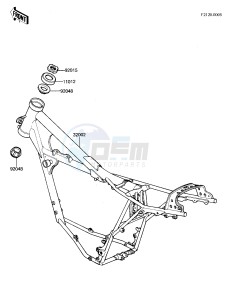 KX 125 A [KX125] (A7) [KX125] drawing FRAME -- 81 A7- -