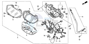 NHX110WH drawing SPEEDOMETER