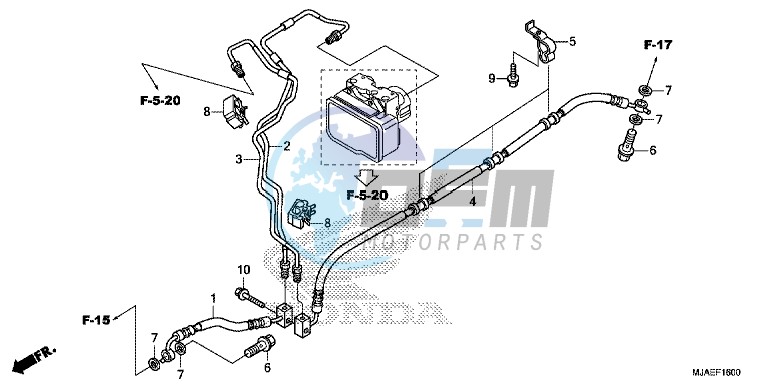 REAR BRAKE HOSE