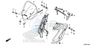 NC700SDC drawing FRONT COWL