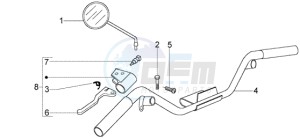 LX 150 USA drawing Handlebars component LH