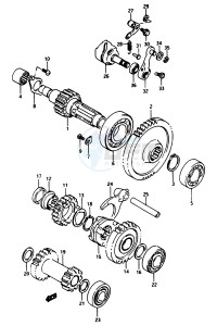 LT-F250 1997 drawing TRANSMISSION (2)