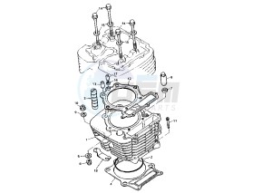 XT E 600 drawing CYLINDER