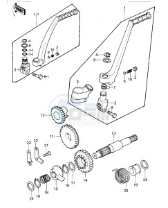 KLX 250 A [KLX250] (A1-A2) [KLX250] drawing KICKSTARTER MECHANISM