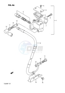 TS200R (E4) drawing FRONT MASTER CYLINDER (E2,E4)