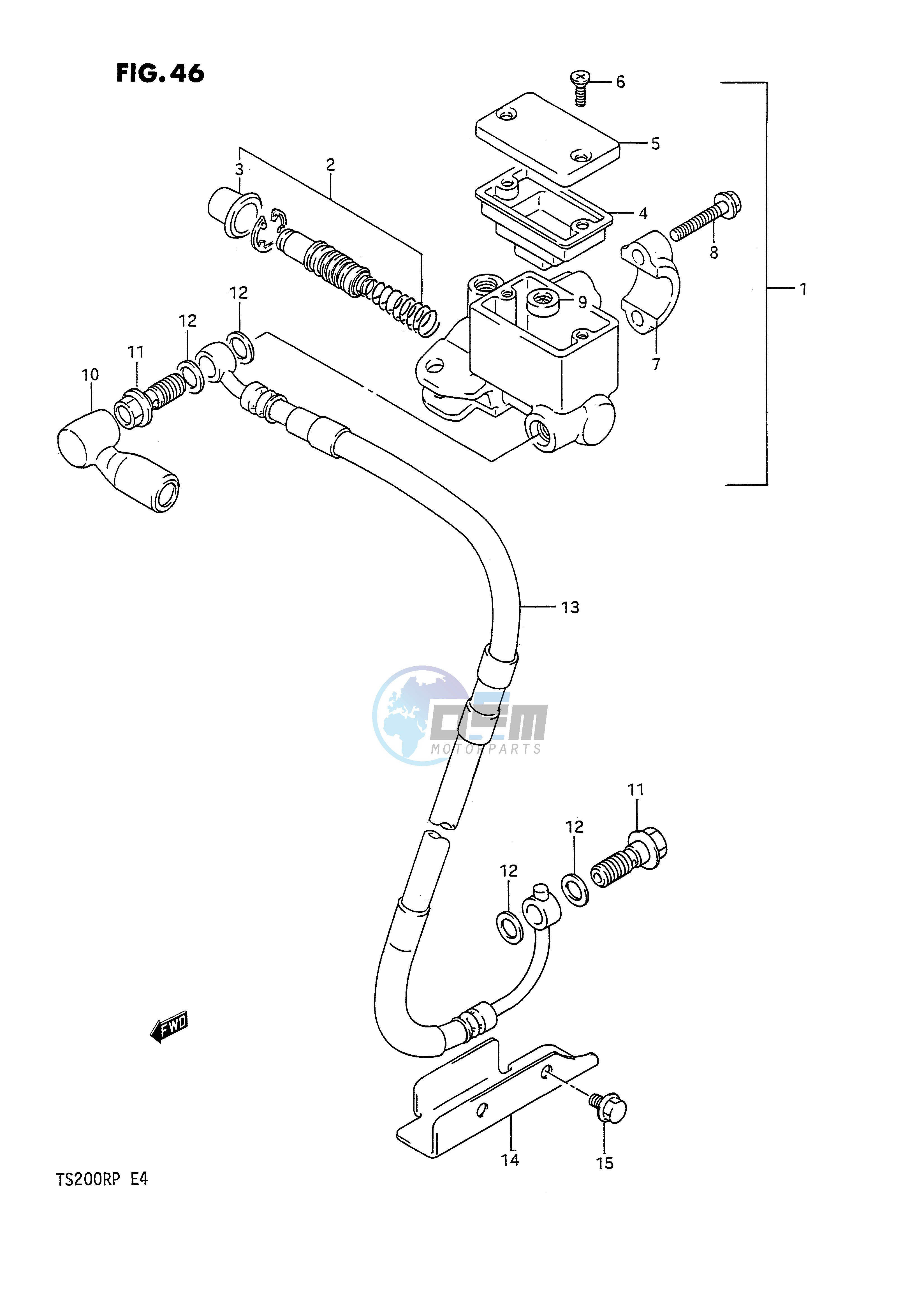 FRONT MASTER CYLINDER (E2,E4)