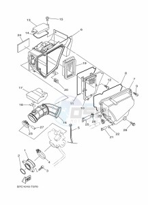 XT250 (B7C3) drawing INTAKE