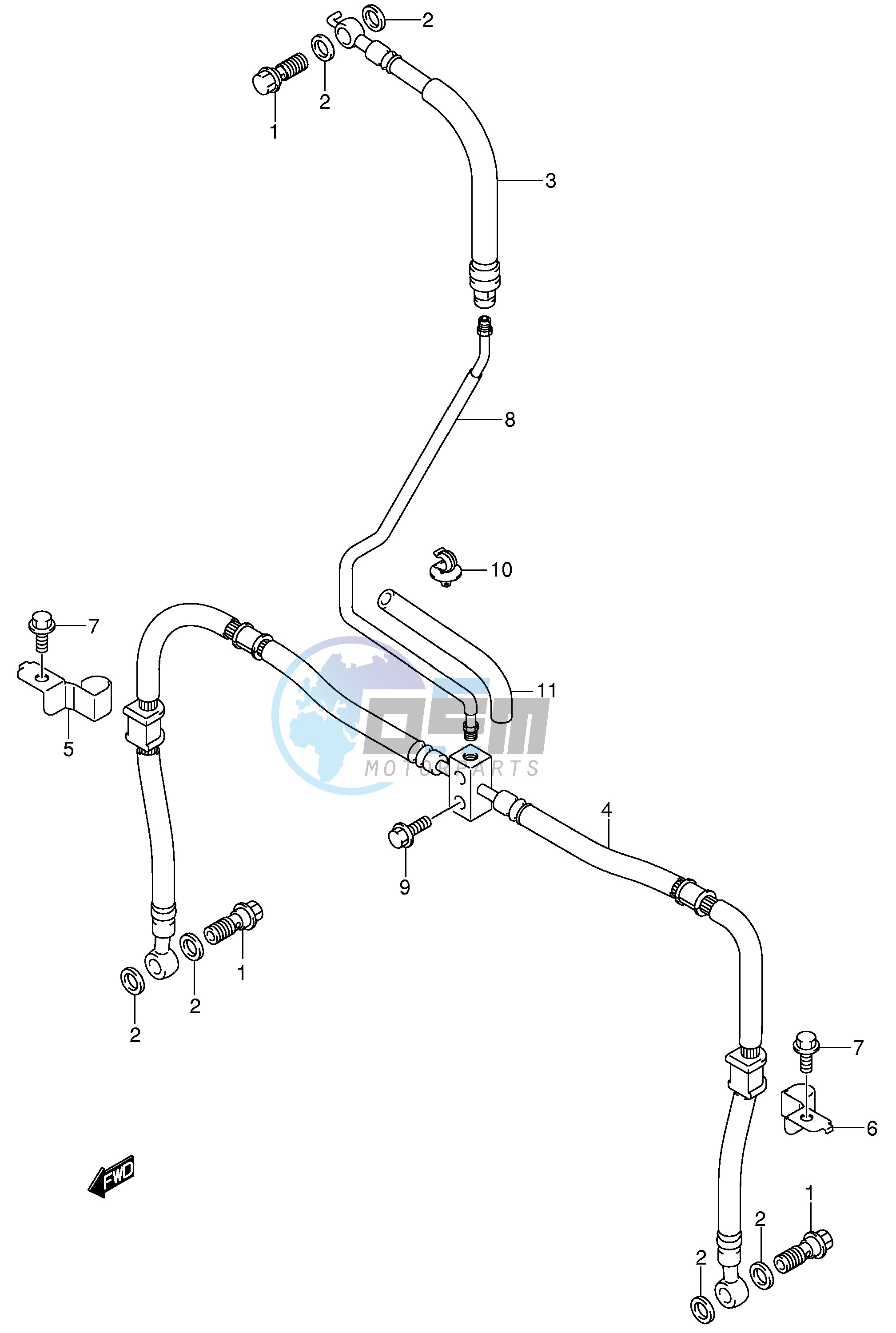 FRONT BRAKE HOSE