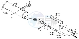 TRX250 RECON drawing MUFFLER