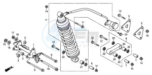 XL1000VA drawing REAR CUSHION (XL1000VA)