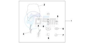 CBF600S drawing FLY SCREEN