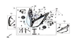 GTS 125I ABS drawing HEADLAMP CPL