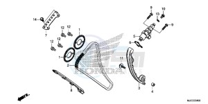 CB650FE CB650F 2ED - (2ED) drawing CAM CHAIN/ TENSIONER