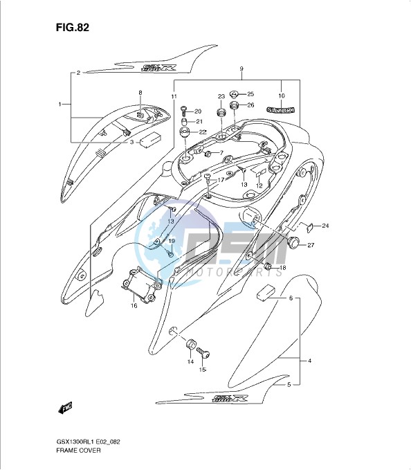 FRAME COVER (GSX1300RL1 E19)