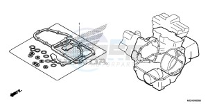 VFR1200XDD CrossTourer - VFR1200X Dual Clutch 2ED - (2ED) drawing GASKET KIT B