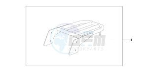 VT750C drawing REAR CARRIER