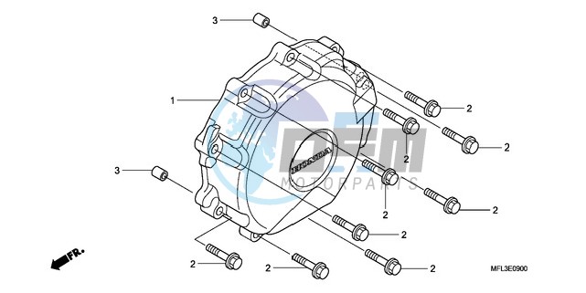 A.C. GENERATOR COVER (CBR 1000RR)