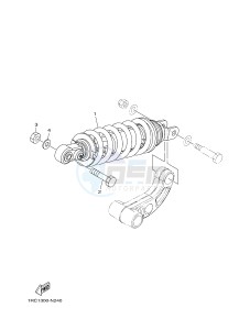 MT-09 TRACER MT09TRA TRACER 900 (2SCE) drawing REAR SUSPENSION