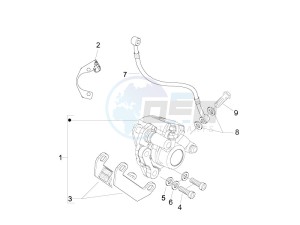 LX 50 4T-4V Touring drawing Brakes pipes - Calipers