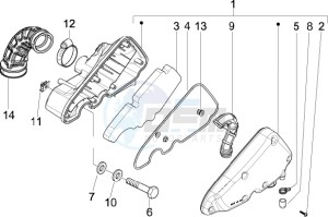 LX 125 4T ie E3 Touring drawing Air filter