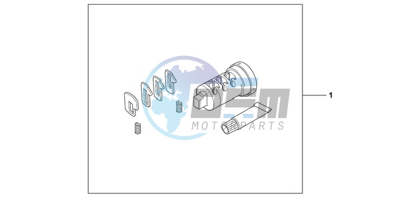 CYL INNER SET 1 KEY