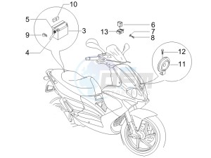 Runner 50 Pure Jet Race drawing Remote control switches - Battery - Horn