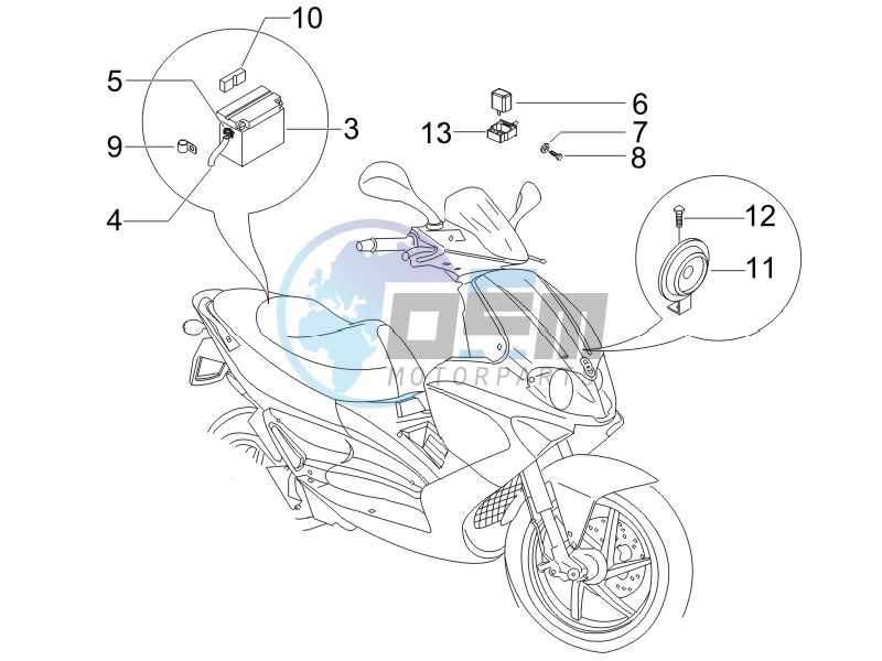 Remote control switches - Battery - Horn