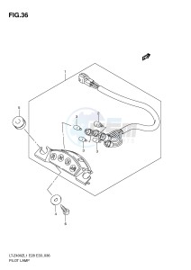 LT-Z400 (E28-E33) drawing PILOT LAMP