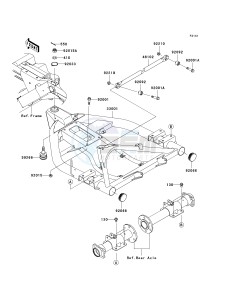 KAF 400 A [MULE 610 4X4] (A6F-AF) AAF drawing SWINGARM