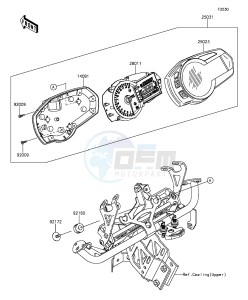 Z1000SX_ABS ZX1000MGF FR GB XX (EU ME A(FRICA) drawing Meter(s)