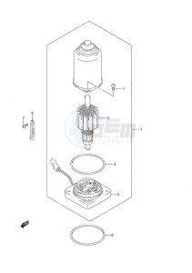 DF 30 drawing PTT Motor Remote Control w/Power Tilt