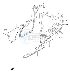 AY50 (P19) katana drawing SIDE LEG SHIELD (MODEL K4)