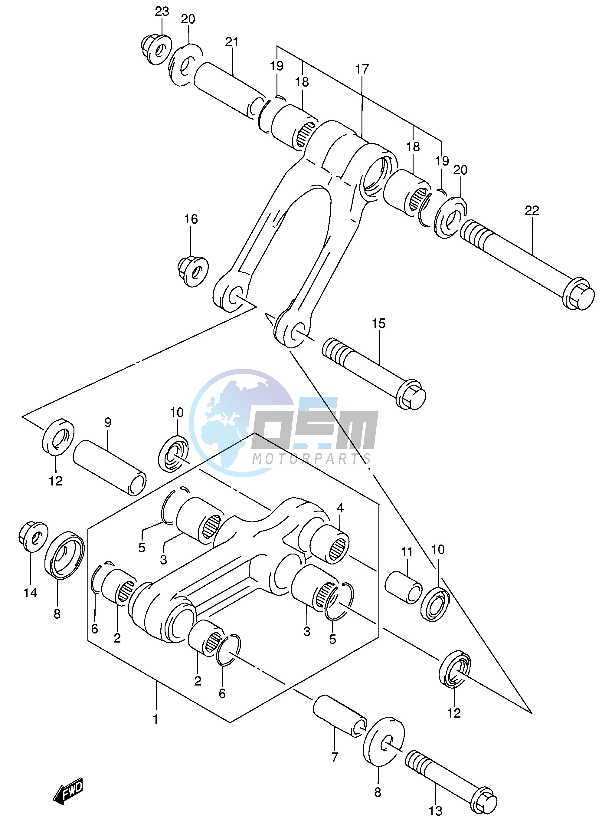 REAR CUSHION LEVER (MODEL K4 K5 K6)