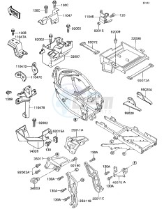 ZX 750 H [NINJA ZX-7] (H2) [NINJA ZX-7] drawing ELECTRO BRACKET