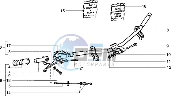 Handlebars component parts