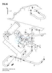 GSX1250FA (E28) drawing EVAP SYSTEM (GSX1250FAL1 E33)