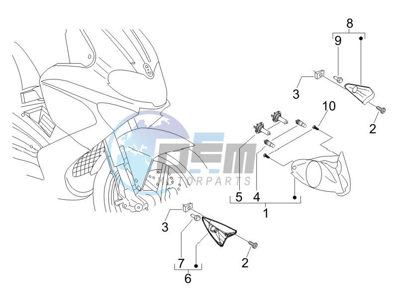 Head lamp - Turn signal lamps