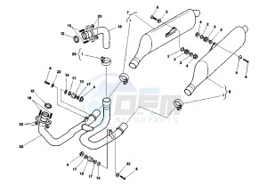 RAPTOR 650 drawing EXHAUST SYSTEM