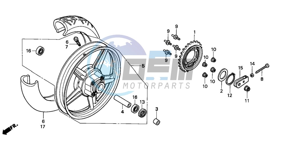 REAR WHEEL (SI)