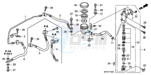 CB1000R9 Europe Direct - (ED) drawing REAR BRAKE MASTER CYLINDER