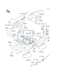 KVF 360 B [PRAIRIE 360] (B1-B3) [PRAIRIE 360] drawing REAR FENDER-- S- -