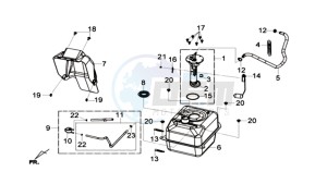 GTS 125I L6 drawing GAS TANK -  PETROL VALVE