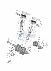 YXE1000EWS YX10ERPSP (B4ML) drawing CRANKSHAFT & PISTON