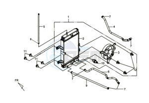 GTS 125 EFI drawing RADIATOR