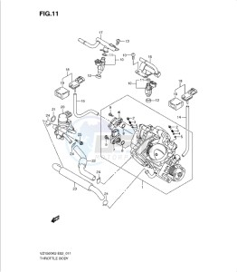 VZ1500K9 drawing THROTTLE BODY