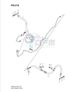 AN400Z drawing REAR BRAKE HOSE (AN400AL1 E24)