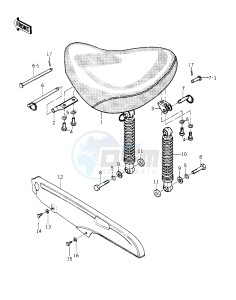 KZ 1000 C [POLICE 1000] (C1-C1A) [POLICE 1000] drawing SEAT_CHAIN COVER -- 78 C1_C1A- -